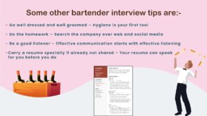 bartender interview tips